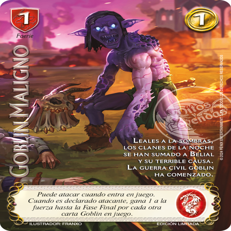 goblin maligno foil lluvia