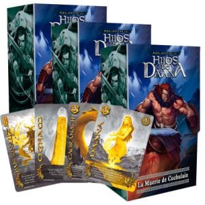 3 Kit Relatos Hijos de Daana La Muerte De Cuchulain 2 cartas secretas al azar