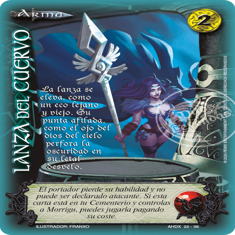 Lanza del cuervo AHDX
